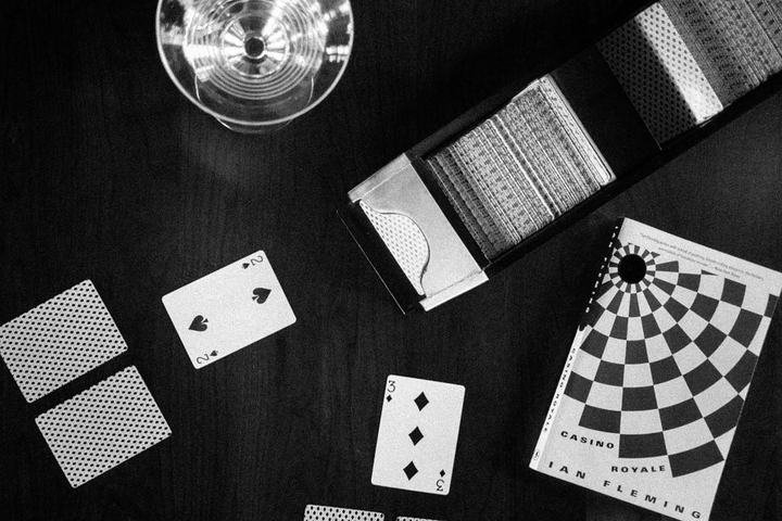 Cards and a dealing shoe