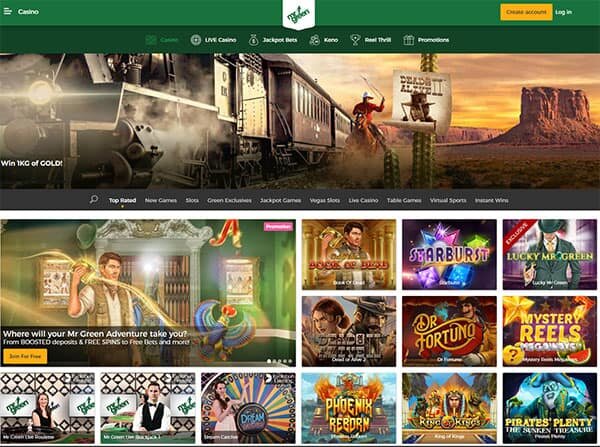 Mr Green Online Casino CA